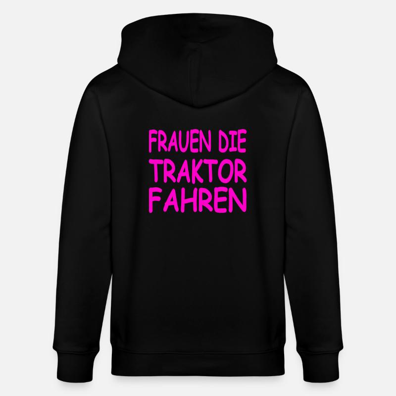 Traktor - Stanley/Stella Unisex Bio-Kapuzenjacke CULTIVATOR  - Schwarz