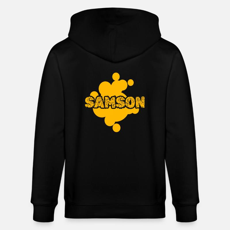 Gift for Samson - Stanley/Stella CULTIVATOR  Unisex Organic Hooded Jacket - black