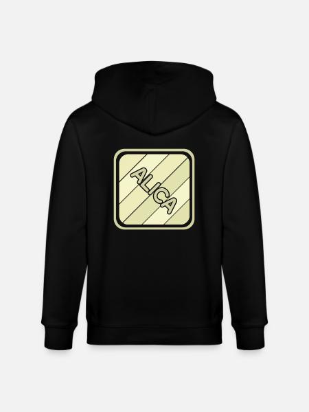 Maiden name Alica - Stanley/Stella CULTIVATOR  Unisex Organic Hooded Jacket - black
