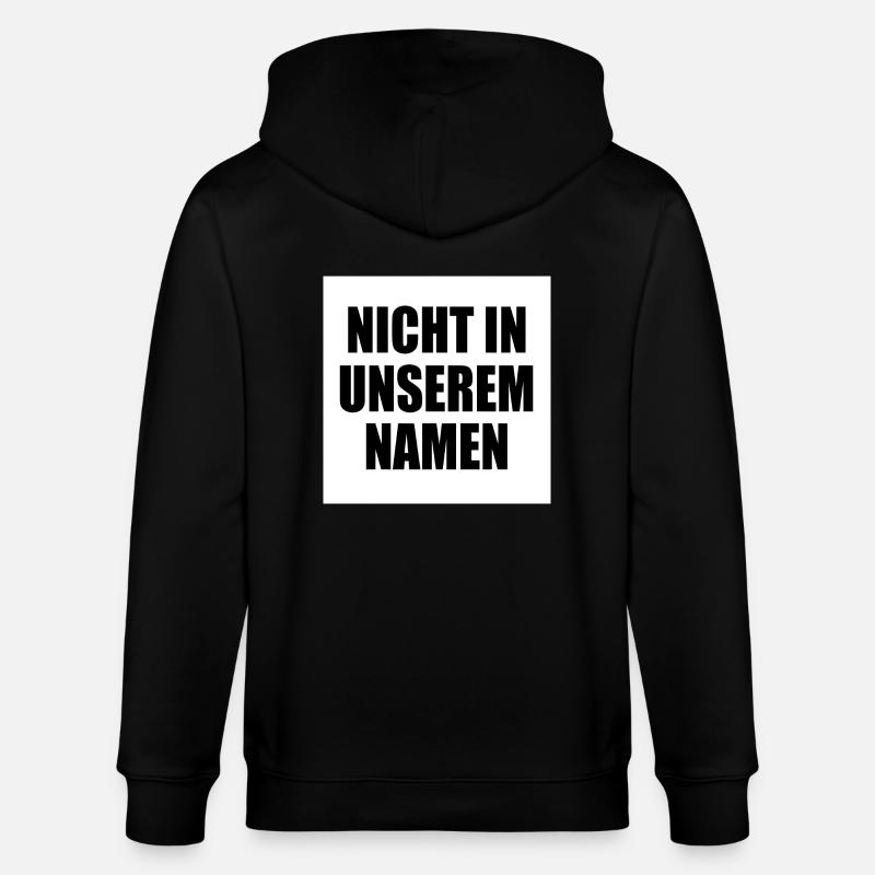Pas en mon nom - Veste à capuche bio CULTIVATOR Stanley/Stella Unisexe - noir