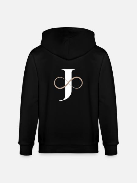 Infinite letter - Stanley/Stella CULTIVATOR  Unisex Organic Hooded Jacket - black