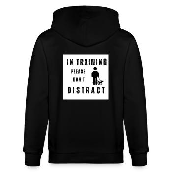 Hundetraining - Stanley/Stella Unisex Bio-Kapuzenjacke CULTIVATOR  - Schwarz - Hinten - Anna (173cm)