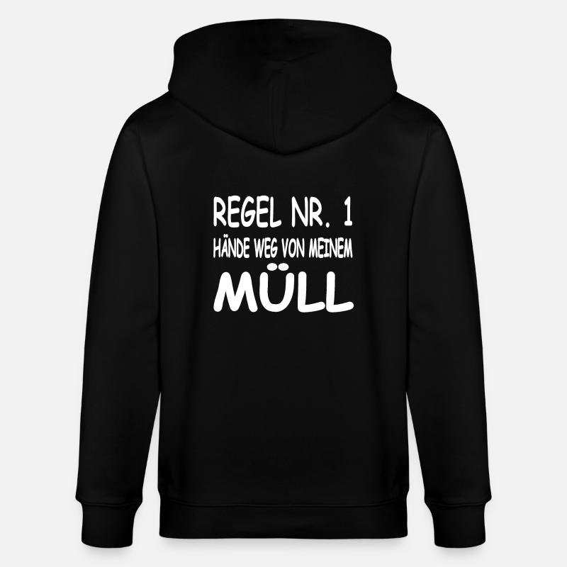 Müll - Stanley/Stella Unisex Bio-Kapuzenjacke CULTIVATOR - Schwarz