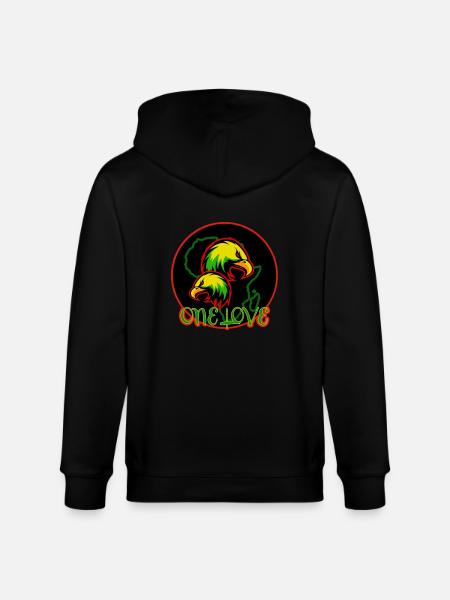 Reggae - Veste à capuche bio CULTIVATOR Stanley/Stella Unisexe - noir