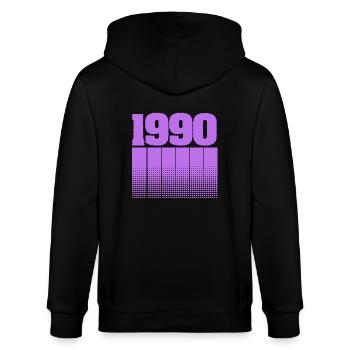 Anniversaire 1990 - Veste à capuche bio CULTIVATOR Stanley/Stella Unisexe - noir - Dos - Anna (173cm)