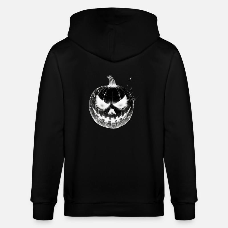 Frissons garantis - Citrouille d'Halloween - Veste à capuche bio CULTIVATOR Stanley/Stella Unisexe - noir