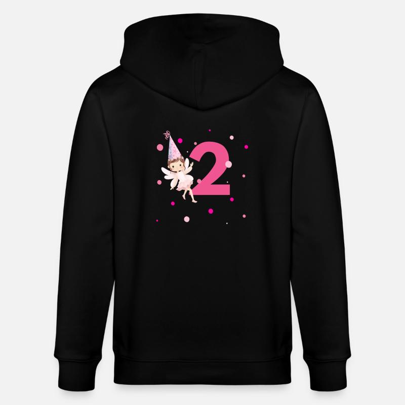 2e anniversaire fée rose - Veste à capuche bio CULTIVATOR Stanley/Stella Unisexe - noir
