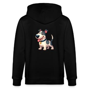 Bull Terrier 3 - Stanley/Stella CULTIVATOR  Unisex Organic Hooded Jacket - black - Back - Anna (173cm)