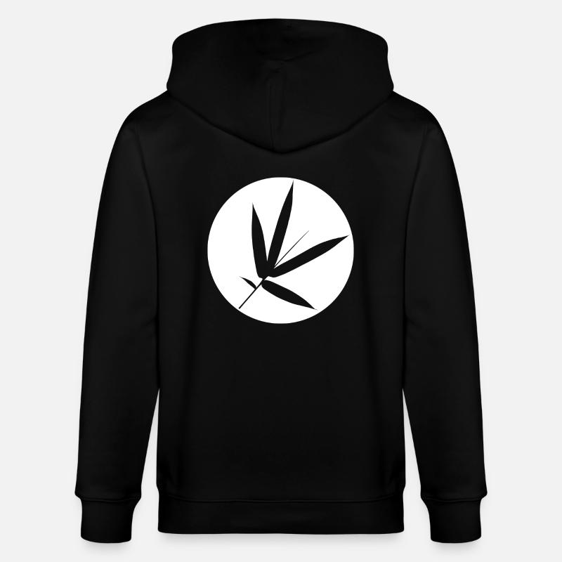 feuille de bambou - Veste à capuche bio CULTIVATOR Stanley/Stella Unisexe - noir