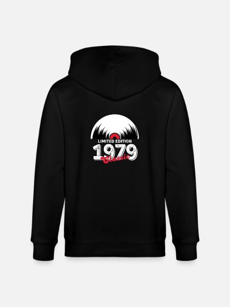 Limited edition 1979 Classic vinyl - Stanley/Stella CULTIVATOR Unisex Organic Hooded Jacket - black