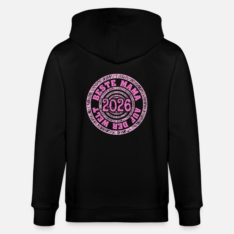 Maman 2026 - Veste à capuche bio CULTIVATOR Stanley/Stella Unisexe - noir