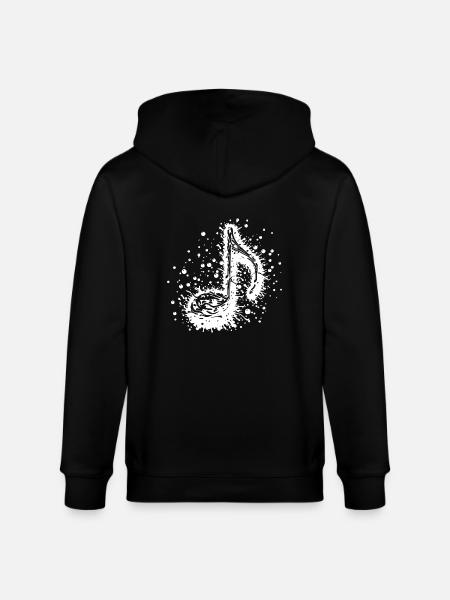 Music Sheet Music Tattoo Splash - Stanley/Stella CULTIVATOR Unisex Organic Hooded Jacket - black