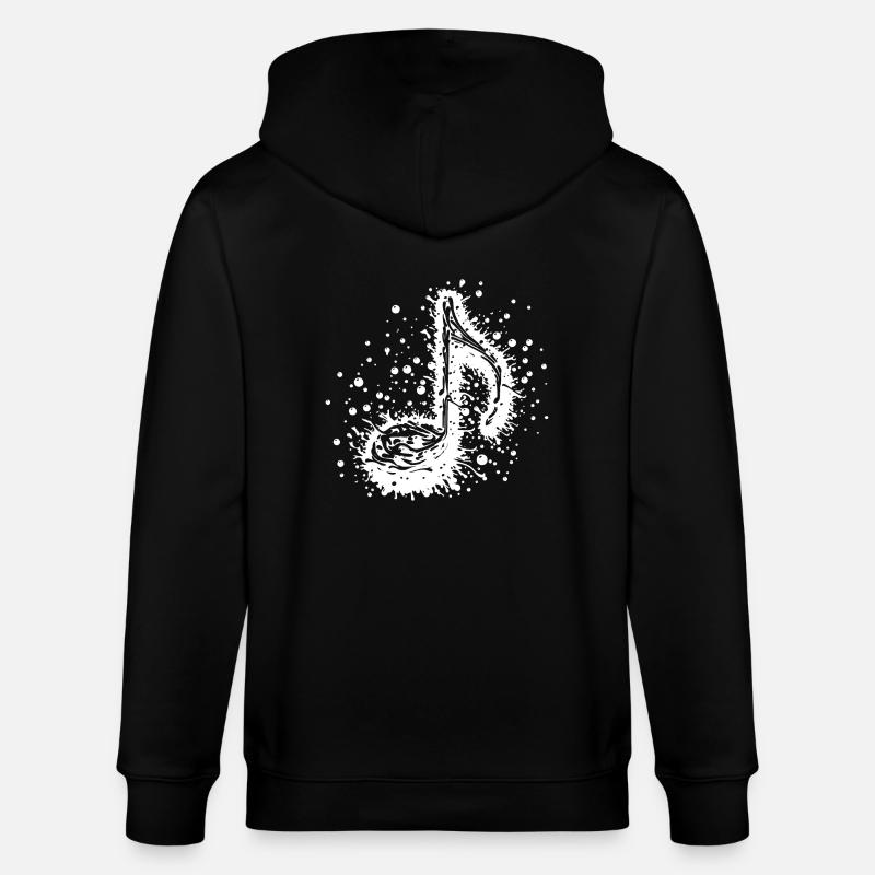 Partition de musique Tattoo Splash - Veste à capuche bio CULTIVATOR Stanley/Stella Unisexe - noir