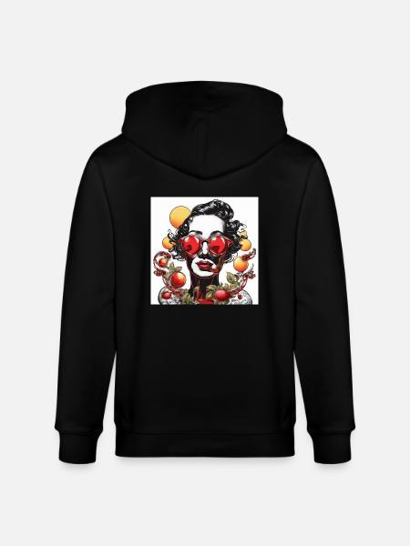 ENDLESS RED - Stanley/Stella Unisex Bio-Kapuzenjacke CULTIVATOR  - Schwarz