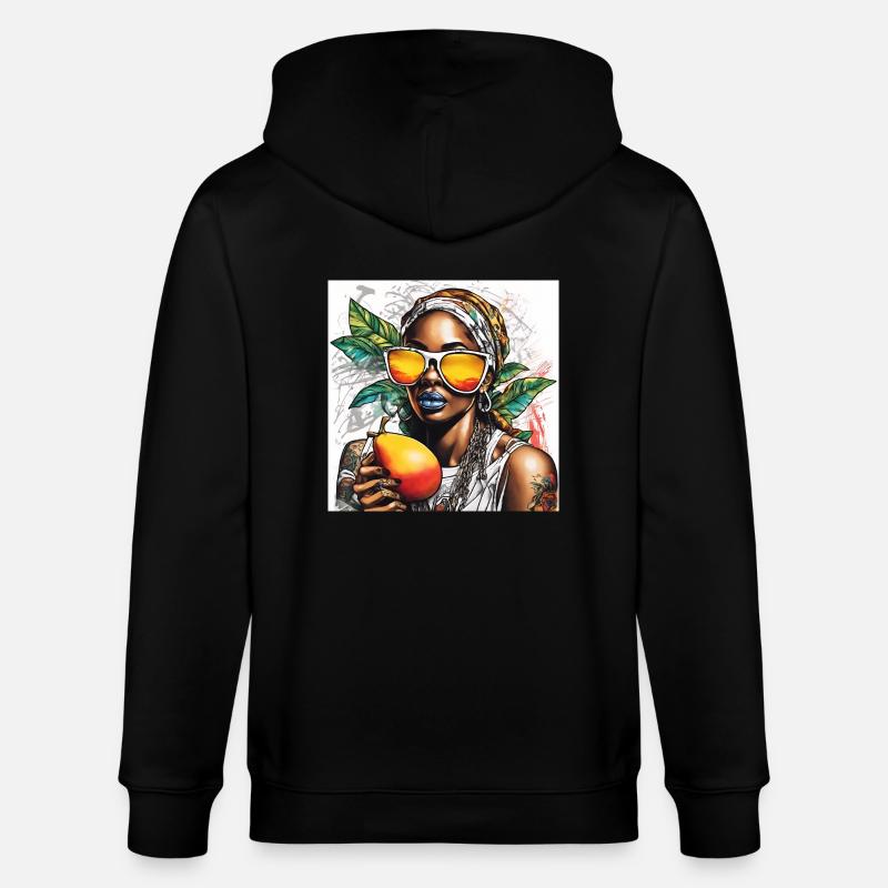 MANGO AFFAIRE - Stanley/Stella Unisex Bio-Kapuzenjacke CULTIVATOR  - Schwarz