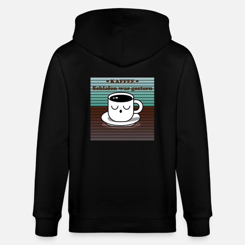 Conception de bouillon fatigué - Veste à capuche bio CULTIVATOR Stanley/Stella Unisexe - noir