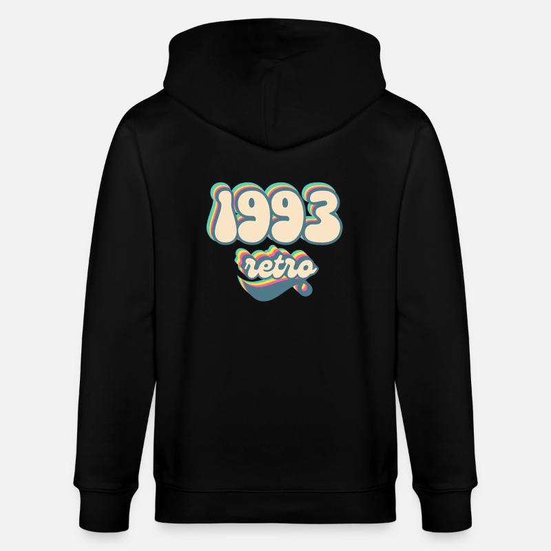 1993 retro idée cadeau - Veste à capuche bio CULTIVATOR Stanley/Stella Unisexe - noir