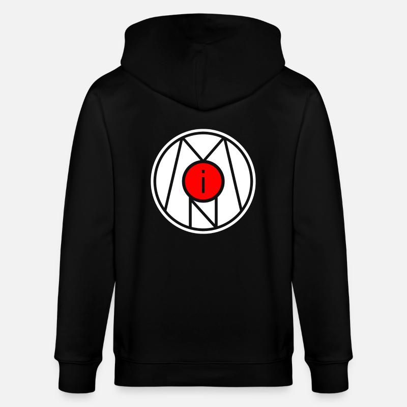 Moin symbole signe timbre - Veste à capuche bio CULTIVATOR Stanley/Stella Unisexe - noir