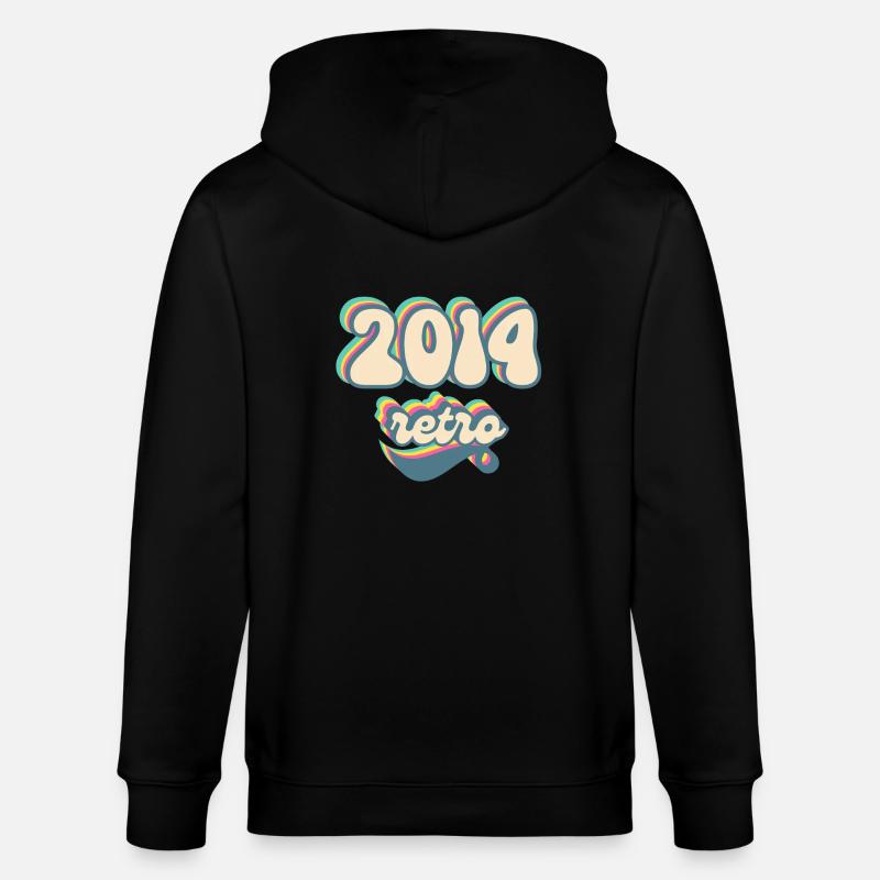 2014 Retro Geschenkidee - Stanley/Stella Unisex Bio-Kapuzenjacke CULTIVATOR  - Schwarz