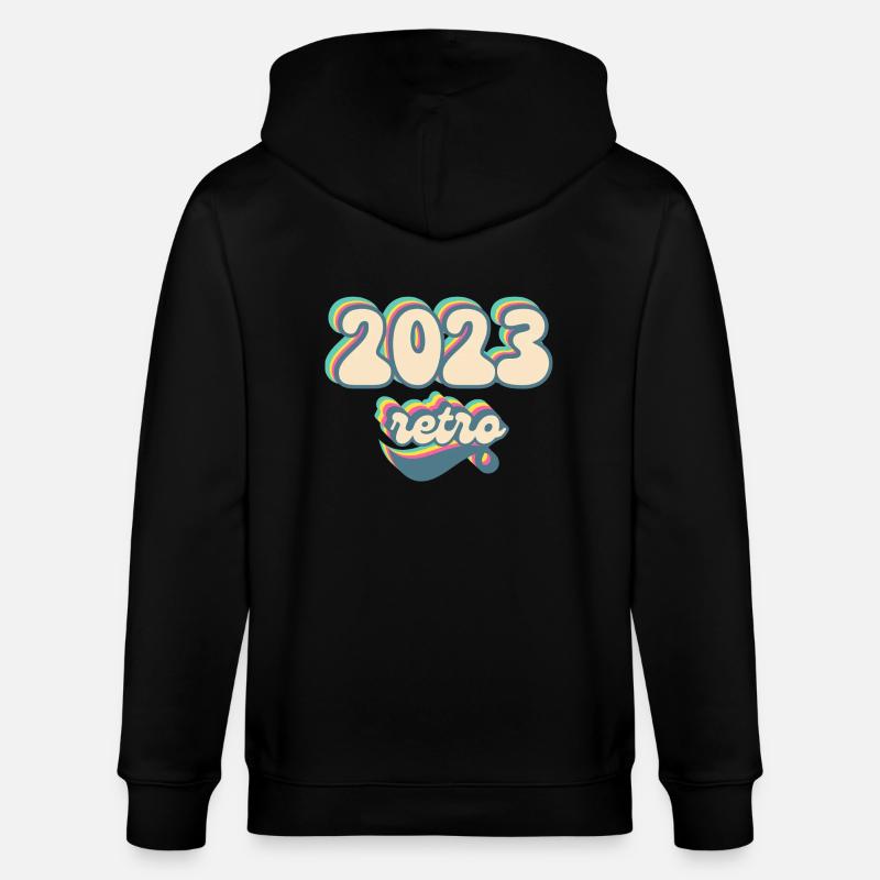 2023 Retro Gift Idea - Stanley/Stella CULTIVATOR Unisex Organic Hooded Jacket - black