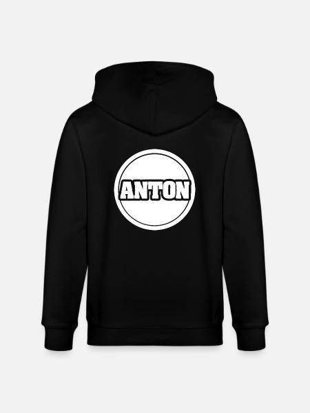 Gift for Anton - Stanley/Stella CULTIVATOR Unisex Organic Hooded Jacket - black