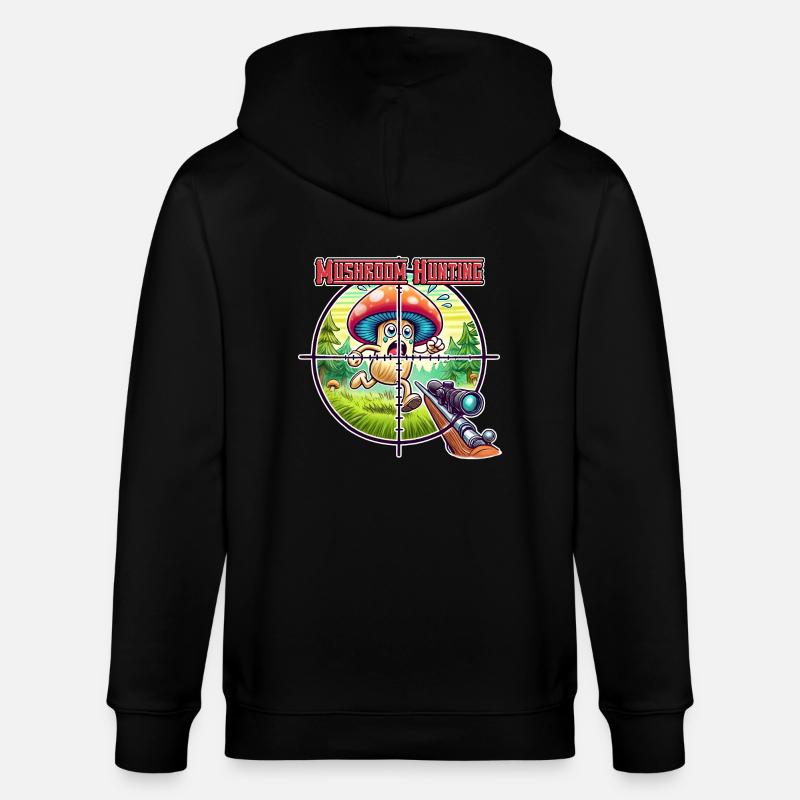 Chasse au champignons - Veste à capuche bio CULTIVATOR Stanley/Stella Unisexe - noir