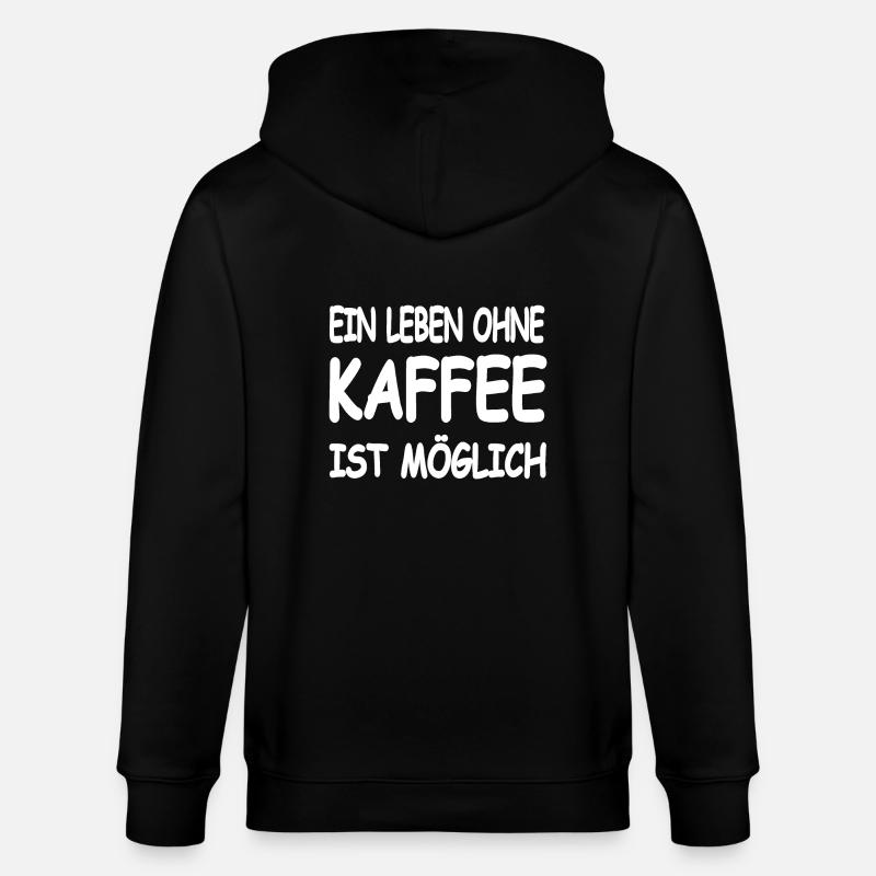 Kaffee - Stanley/Stella Unisex Bio-Kapuzenjacke CULTIVATOR  - Schwarz