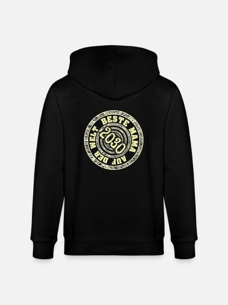 Mama 2030 - Stanley/Stella Unisex Bio-Kapuzenjacke CULTIVATOR - Schwarz