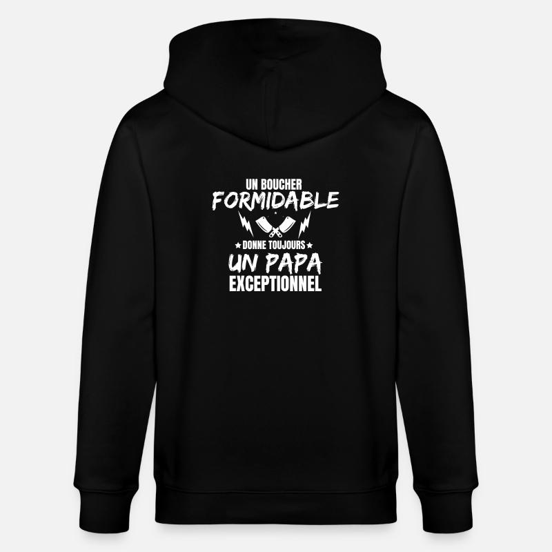 BOUCHER FORMIDABLE - Veste à capuche bio CULTIVATOR Stanley/Stella Unisexe - noir