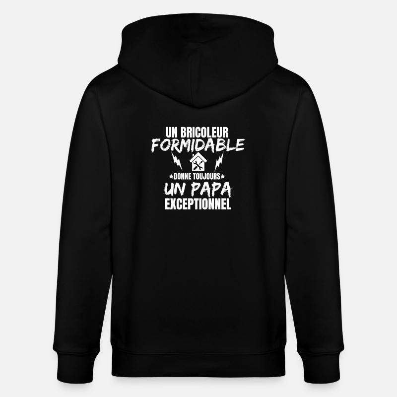 BRICOLEUR FORMIDABLE - Veste à capuche bio CULTIVATOR Stanley/Stella Unisexe - noir