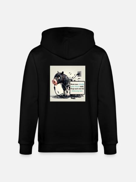 Donner unter Strom - Stanley/Stella Unisex Bio-Kapuzenjacke CULTIVATOR - Schwarz
