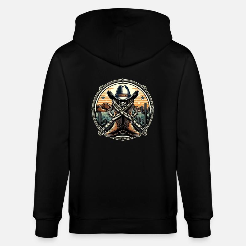 Logo de l’Ouest 1 - Veste à capuche bio CULTIVATOR Stanley/Stella Unisexe - noir