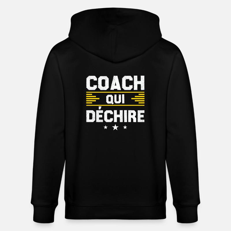 Coach Wer - Stanley/Stella Unisex Bio-Kapuzenjacke CULTIVATOR  - Schwarz