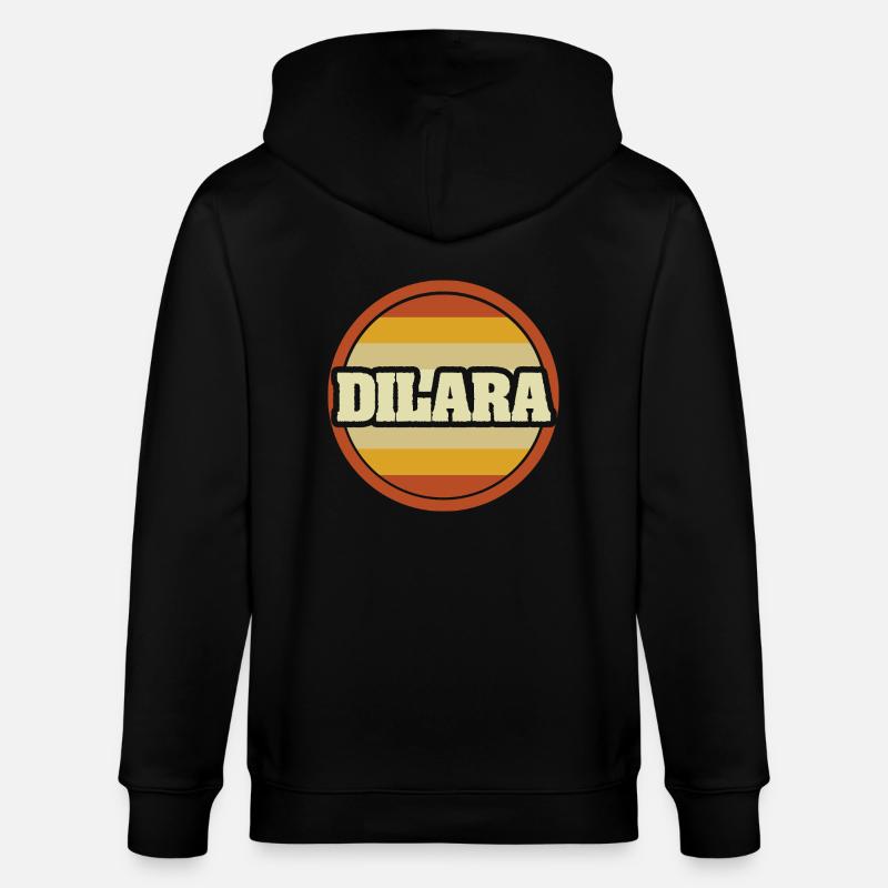 Dilara as a given name - Stanley/Stella CULTIVATOR  Unisex Organic Hooded Jacket - black