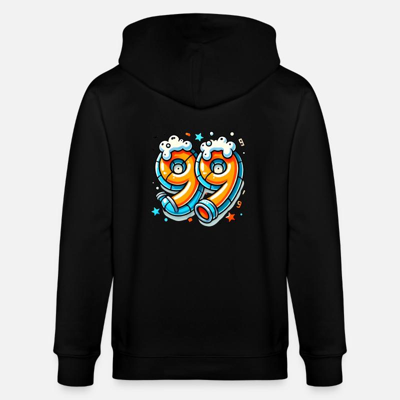 99 Probleme Graffiti Bier Design - Stanley/Stella Unisex Bio-Kapuzenjacke CULTIVATOR  - Schwarz