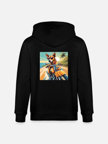 Dog - Stanley/Stella Unisex Bio-Kapuzenjacke CULTIVATOR - Schwarz