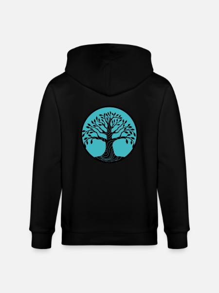 Tree of Life - Stanley/Stella CULTIVATOR Unisex Organic Hooded Jacket - black