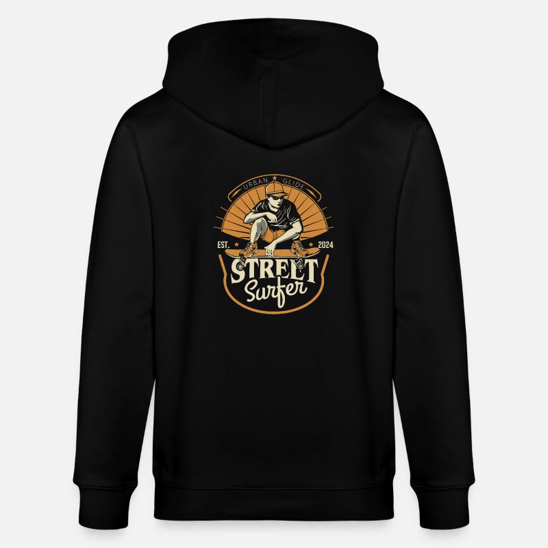 Surfeur de rue - Veste à capuche bio CULTIVATOR Stanley/Stella Unisexe - noir