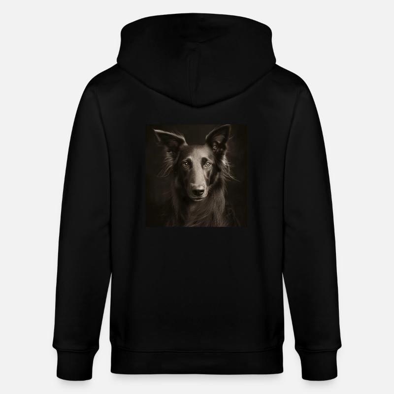 Black Animals - Chien cool - Veste à capuche bio CULTIVATOR Stanley/Stella Unisexe - noir