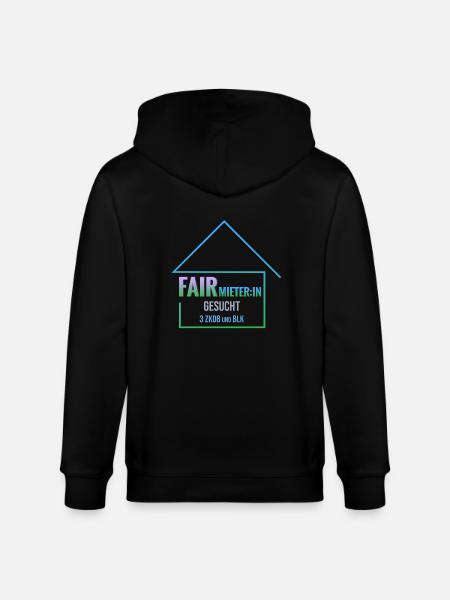 Fair tenant wanted - Stanley/Stella CULTIVATOR Unisex Organic Hooded Jacket - black