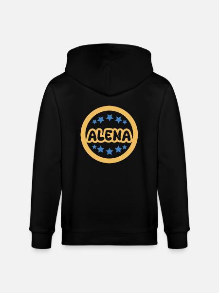 First name Alena - Stanley/Stella CULTIVATOR Unisex Organic Hooded Jacket - black