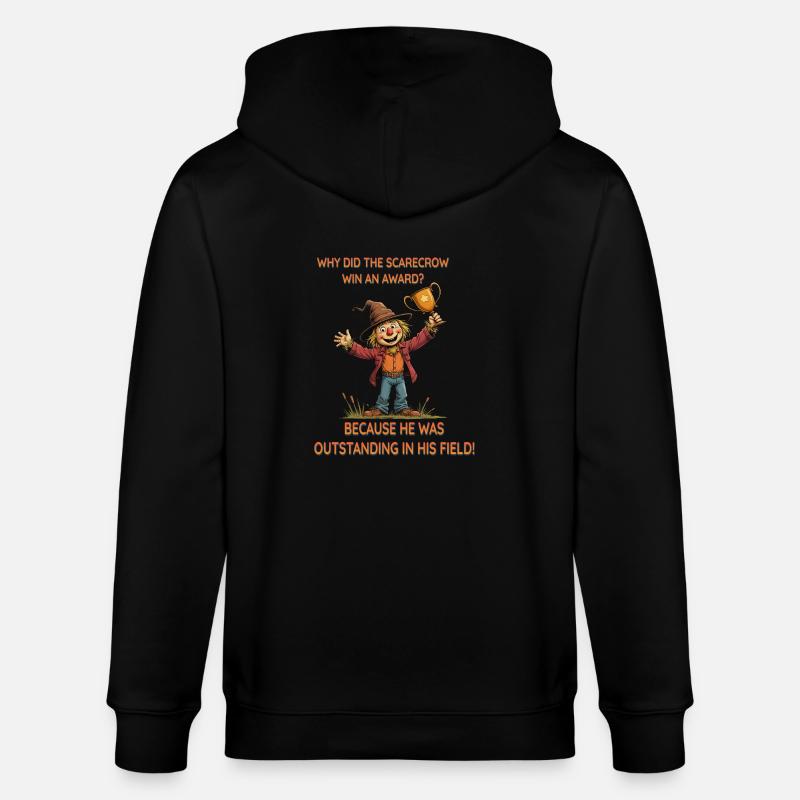 Gewinnende Vogelscheuche - Stanley/Stella Unisex Bio-Kapuzenjacke CULTIVATOR  - Schwarz