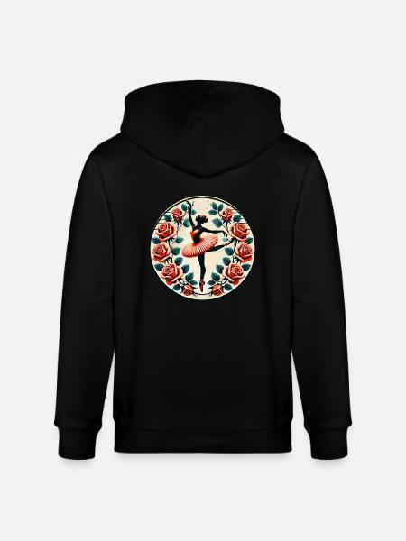 Ballerina - Stanley/Stella CULTIVATOR  Unisex Organic Hooded Jacket - black