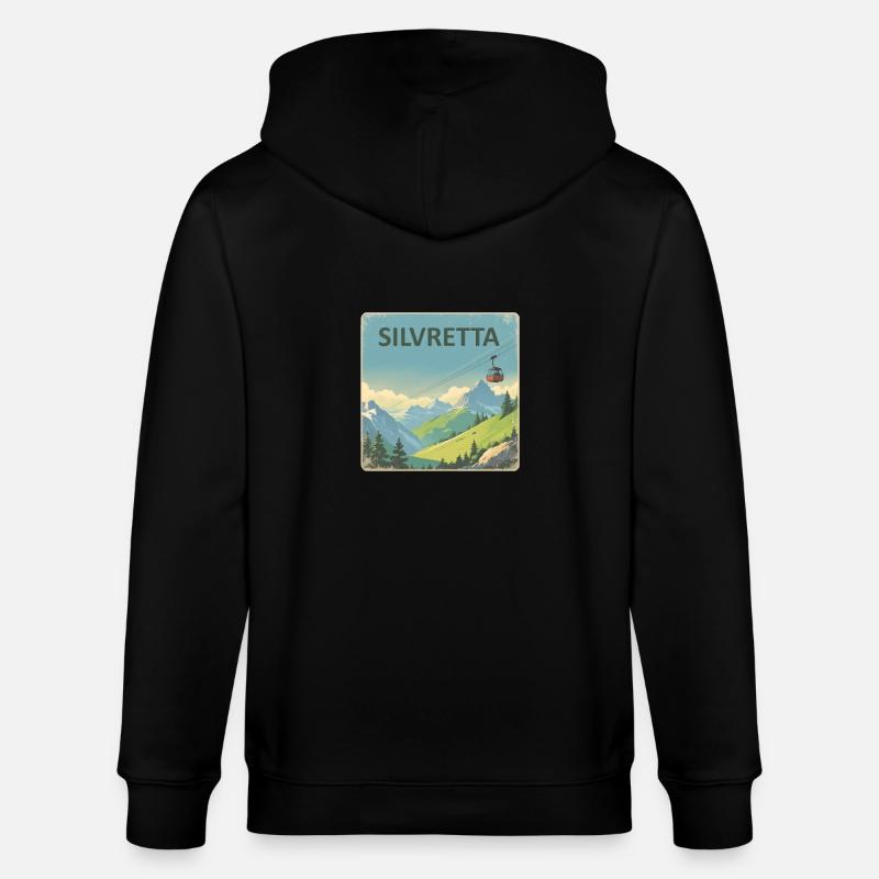 Silvretta - Veste à capuche bio CULTIVATOR Stanley/Stella Unisexe - noir