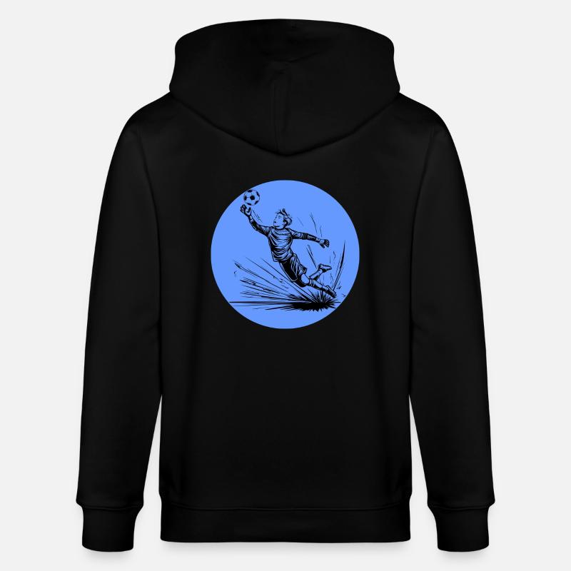 Goalkeeper - Stanley/Stella CULTIVATOR  Unisex Organic Hooded Jacket - black