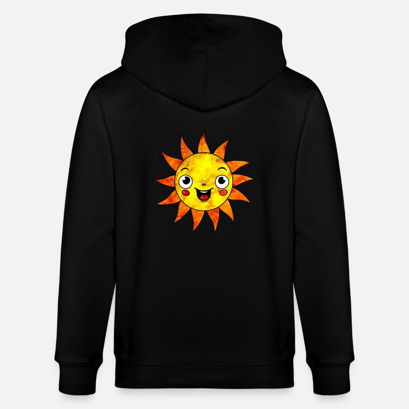 Kosmische Sonne - Stanley/Stella Unisex Bio-Kapuzenjacke CULTIVATOR  - Schwarz