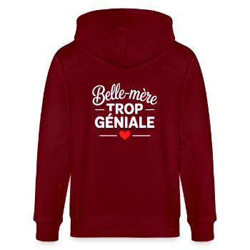 Stiefmutter zu toll - Stanley/Stella Unisex Bio-Kapuzenjacke CULTIVATOR  - Burgunderrot - Hinten - Anna (173cm)