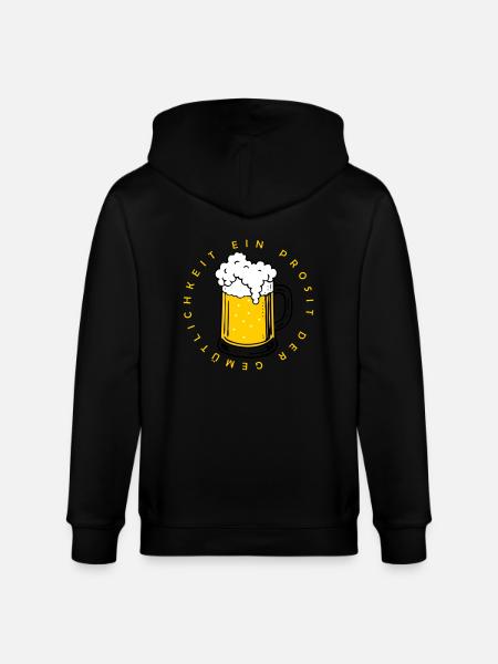 Ein Prosit der Gemütlichkeit - Stanley/Stella CULTIVATOR  Unisex Organic Hooded Jacket - black