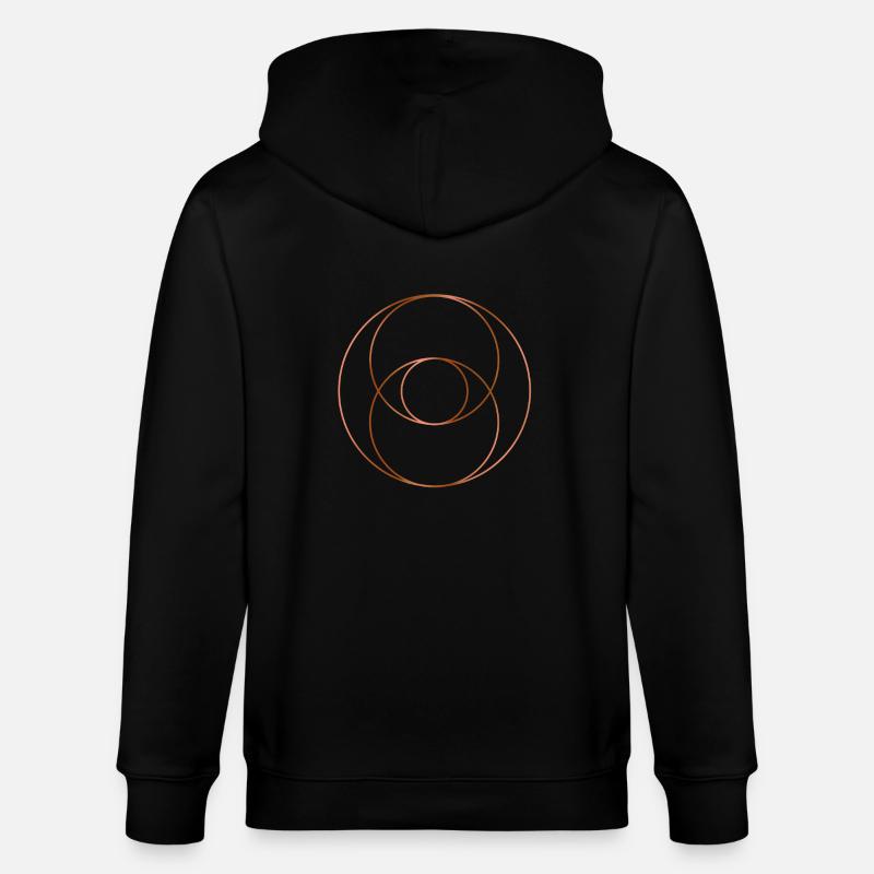 Vesica Piscis - Kupferversion - Stanley/Stella Unisex Bio-Kapuzenjacke CULTIVATOR - Schwarz