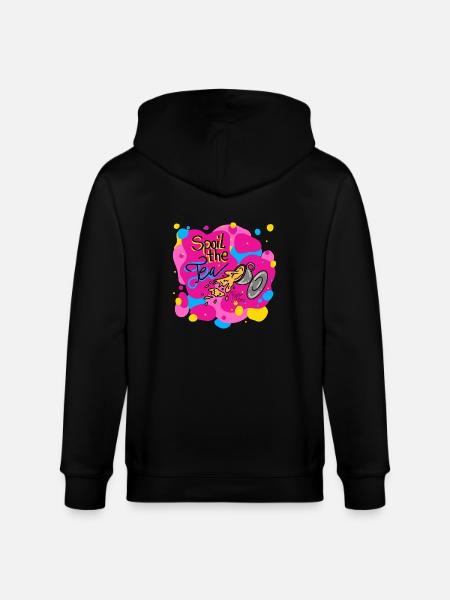 Spoil the Tea - Calypso Blous - Stanley/Stella CULTIVATOR  Unisex Organic Hooded Jacket - black